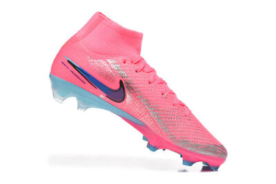 Nike Air Zoom Mercurial Superfly 10 Elite FG Football Boots - Pink/Electric Pink/Blue Ice