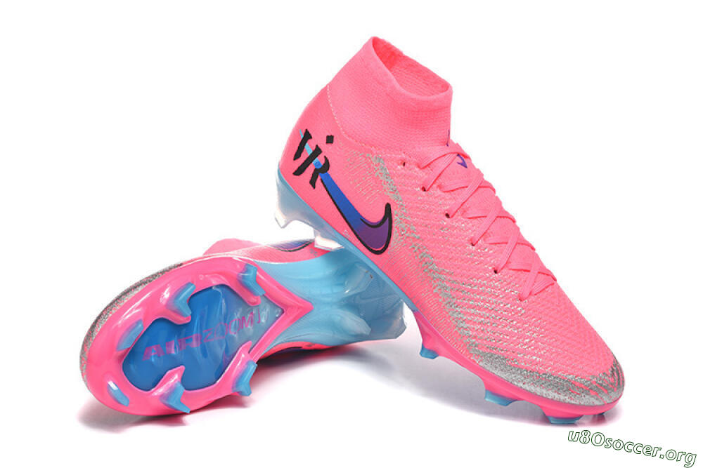 Nike Air Zoom Mercurial Superfly 10 Elite FG Football Boots - Pink/Electric Pink/Blue Ice 4