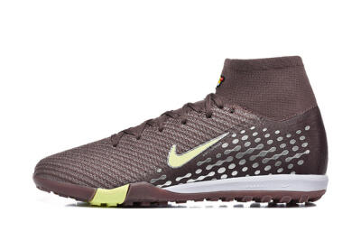 Nike Air Zoom Mercurial Superfly 10 Elite TF Football Shoes - Brown/Lime Green/Gray