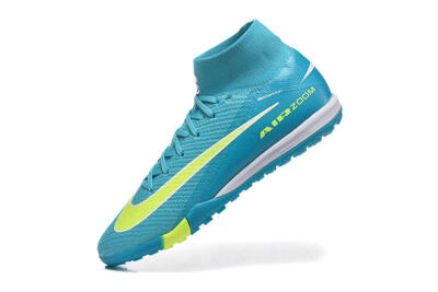 Nike Air Zoom Mercurial Superfly 10 Elite TF Football Shoes - Blue/Electric Lime/Neon Yellow