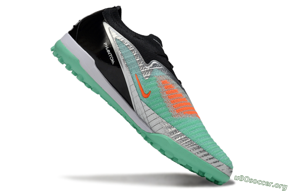 Nike Phantom 6 Low Elite TF Football Shoes - Green/Mint Green/Black Orange 5