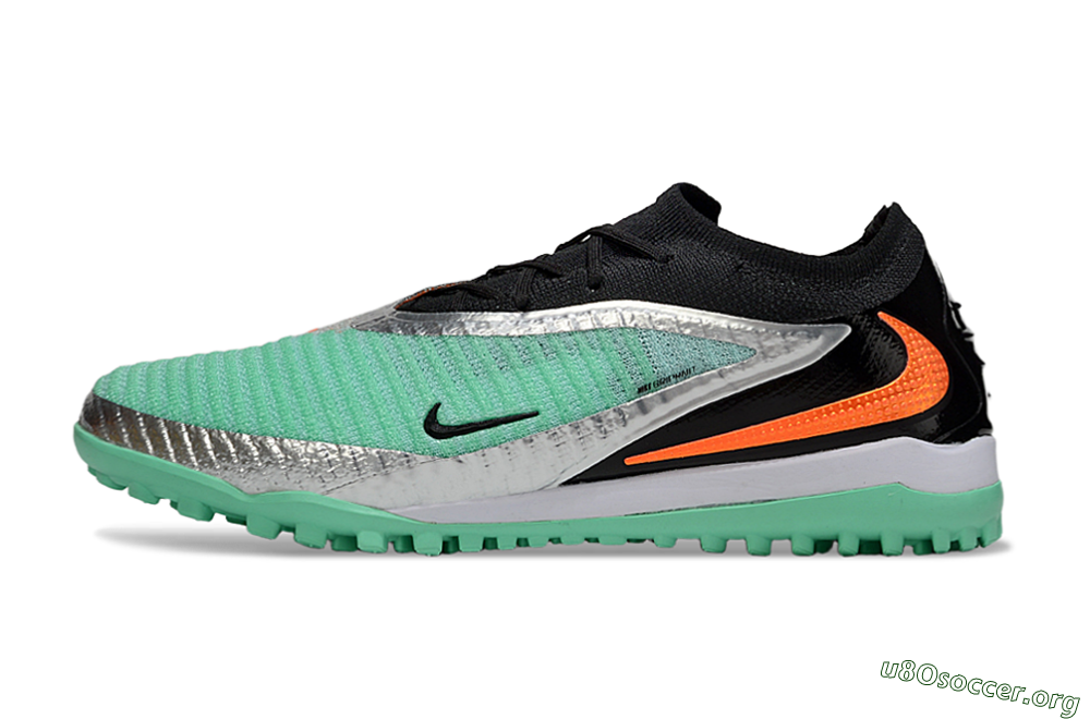 Nike Phantom 6 Low Elite TF Football Shoes - Green/Mint Green/Black Orange 3