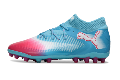 Puma Future 8 Ultimate MG Football Boots - Blue/Sky Blue/Fuchsia Pink