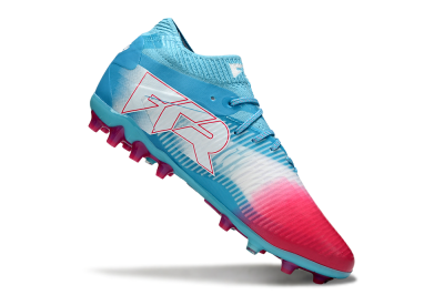 Puma Future 8 Ultimate MG Football Boots - Blue/Sky Blue/Fuchsia Pink