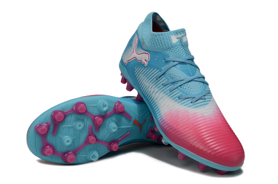 Puma Future 8 Ultimate MG Football Boots - Blue/Sky Blue/Fuchsia Pink