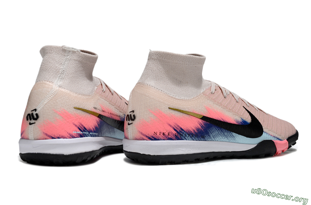 Nike Air Zoom Mercurial Superfly 10 Elite TF Football Shoes - Pink/Soft Pink/Light Blue 7