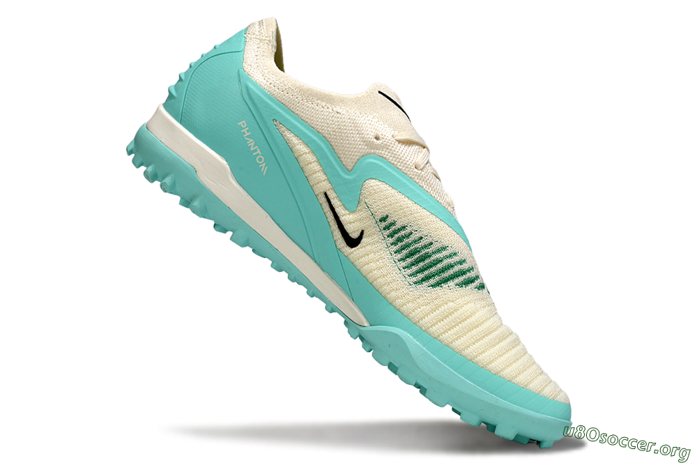 Nike Phantom 6 Low Elite TF Football Shoes - Aqua/Soft Cream/Turquoise Splash 4