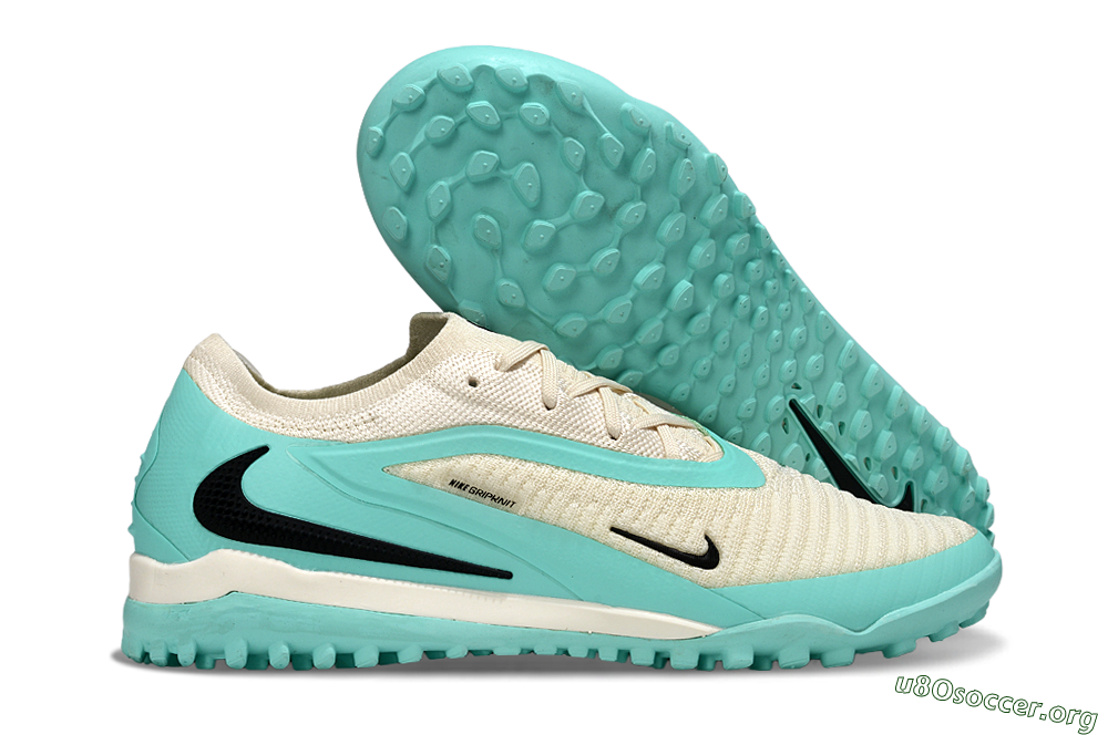 Nike Phantom 6 Low Elite TF Football Shoes - Aqua/Soft Cream/Turquoise Splash 2