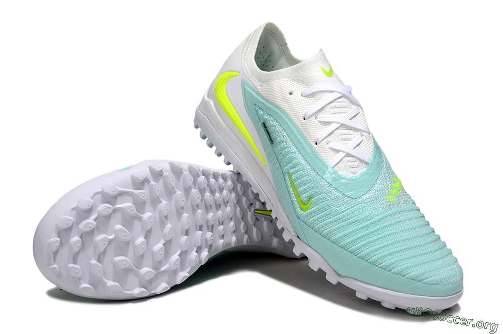 Nike Phantom 6 Low Elite TF Football Shoes - Aqua/Lime Green/White 0