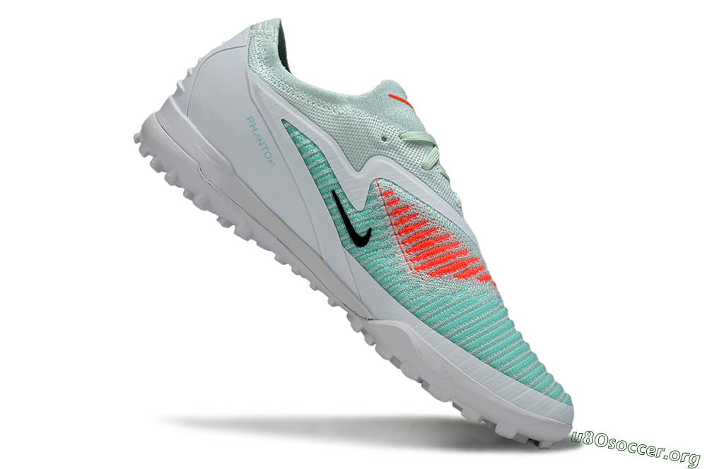 Nike Phantom 6 Low Elite TF Football Shoes - Aqua/Coral Breeze/White Glow 4