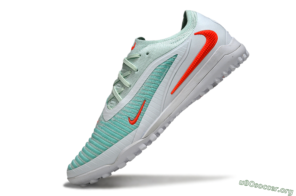 Nike Phantom 6 Low Elite TF Football Shoes - Aqua/Coral Breeze/White Glow 5