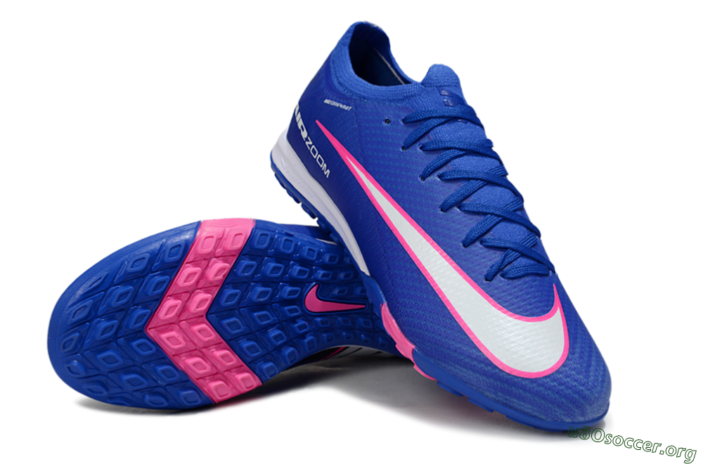Nike Air Zoom Mercurial Vapor 16 Elite TF Football Shoes - Blue/Electric Blue/Fuchsia Pink 0