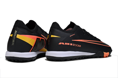 Nike Air Zoom Mercurial Vapor 16 Elite TF Football Shoes - Black/Electric Orange/Gold Rush