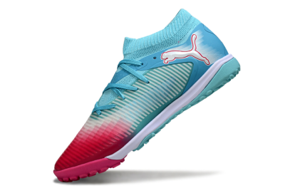 Puma Future 8 Ultimate TF Football Shoes - Aqua/Coral Pink/Soft Blue