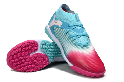Puma Future 8 Ultimate TF Football Shoes - Aqua/Coral Pink/Soft Blue