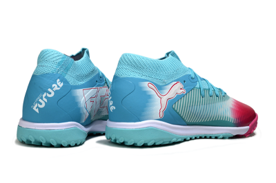 Puma Future 8 Ultimate TF Football Shoes - Aqua/Coral Pink/Soft Blue