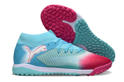 Puma Future 8 Ultimate TF Football Shoes - Aqua/Coral Pink/Soft Blue