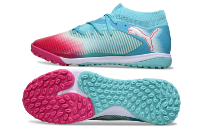 Puma Future 8 Ultimate TF Football Shoes - Aqua/Coral Pink/Soft Blue