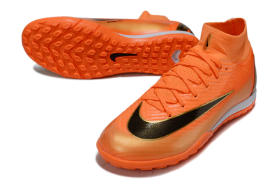 Nike Air Zoom Mercurial Superfly 10 Elite TF Football Shoes - Orange/Bright Blaze/Black Gold