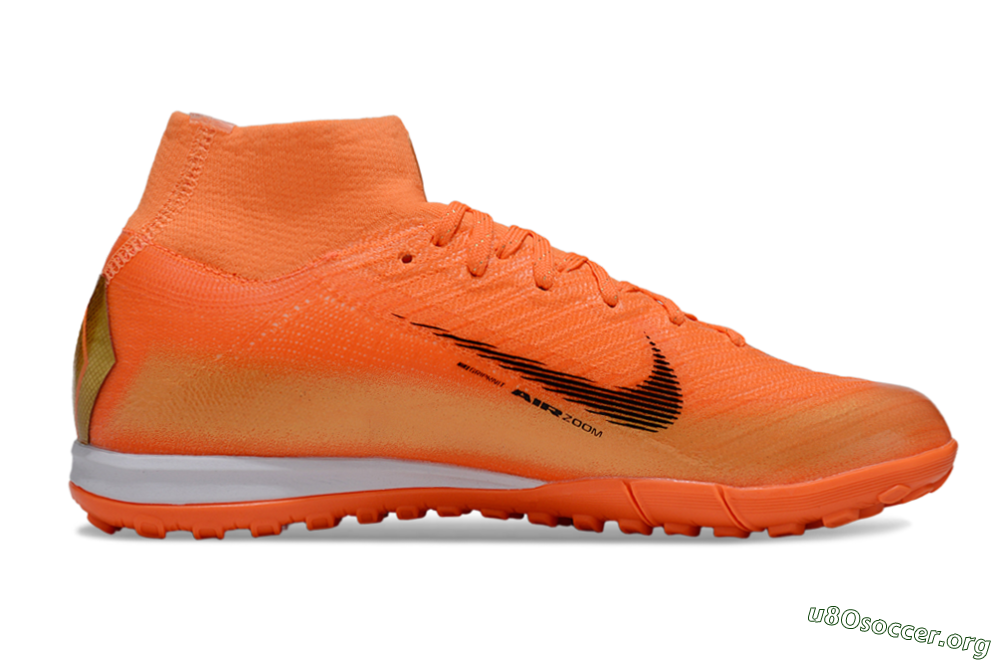Nike Air Zoom Mercurial Superfly 10 Elite TF Football Shoes - Orange/Bright Blaze/Black Gold 5
