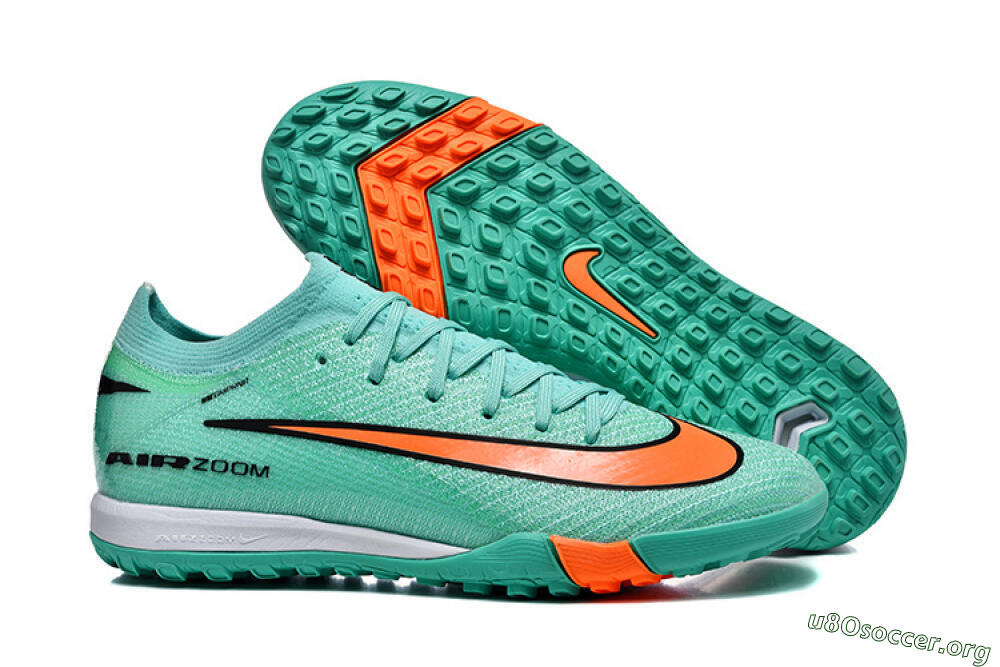 Nike Air Zoom Mercurial Vapor 16 Elite TF Football Shoes - Aqua/Coral Burst/Teal Wave 2