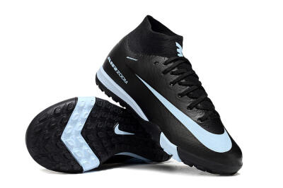 Nike Air Zoom Mercurial Superfly 10 Elite TF Football Shoes - Black/Sky Blue/Black