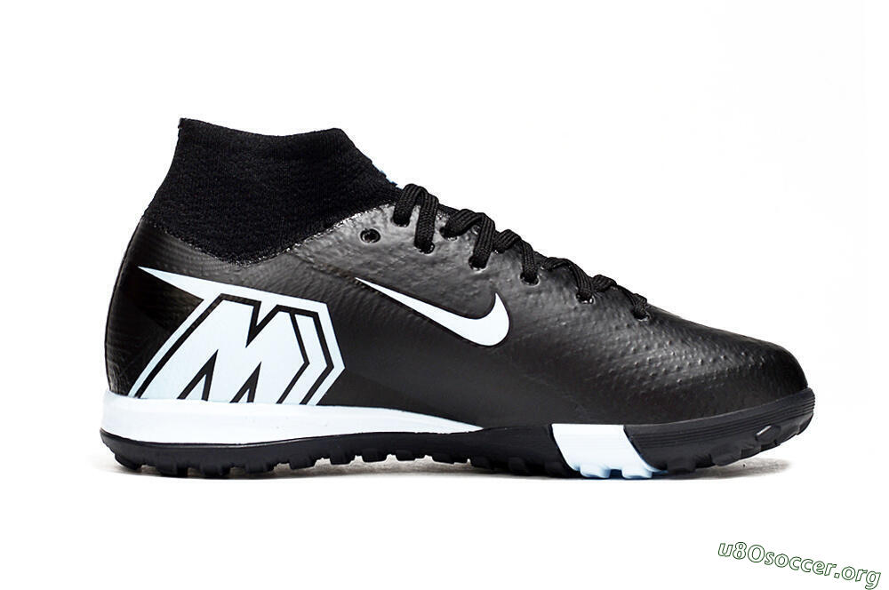 Nike Air Zoom Mercurial Superfly 10 Elite TF Football Shoes - Black/Sky Blue/Black 5