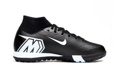 Nike Air Zoom Mercurial Superfly 10 Elite TF Football Shoes - Black/Sky Blue/Black
