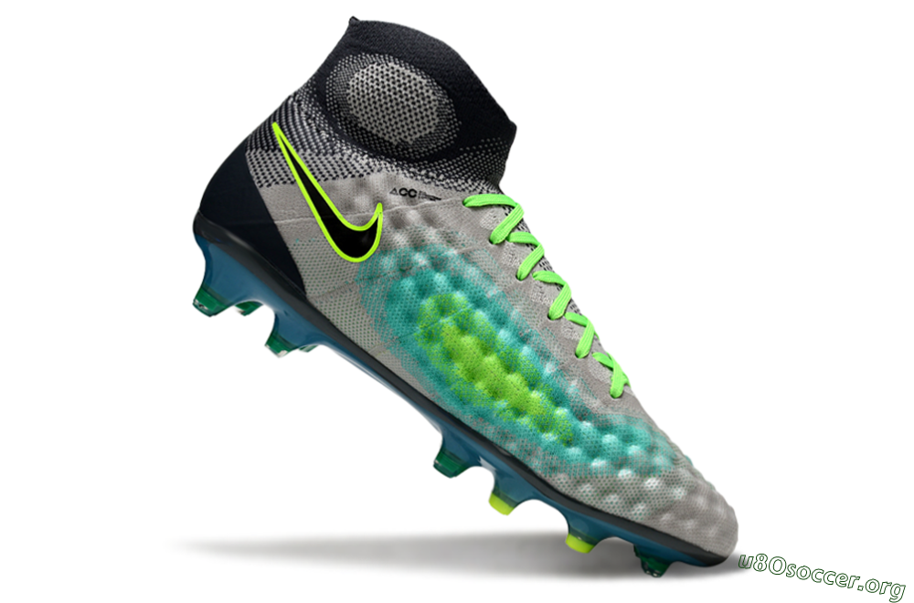 Nike Magista Orden 2 FG Football Boots - Gray/Neon Green/Black 5