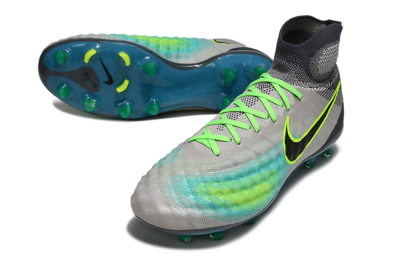 Nike Magista Orden 2 FG Football Boots - Gray/Neon Green/Black