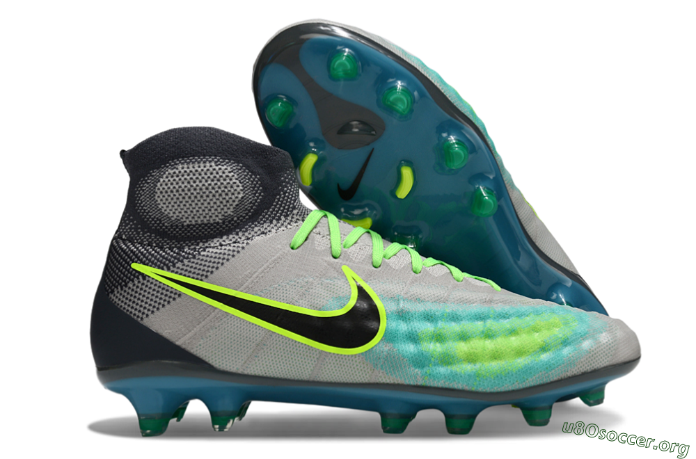 Nike Magista Orden 2 FG Football Boots - Gray/Neon Green/Black 2