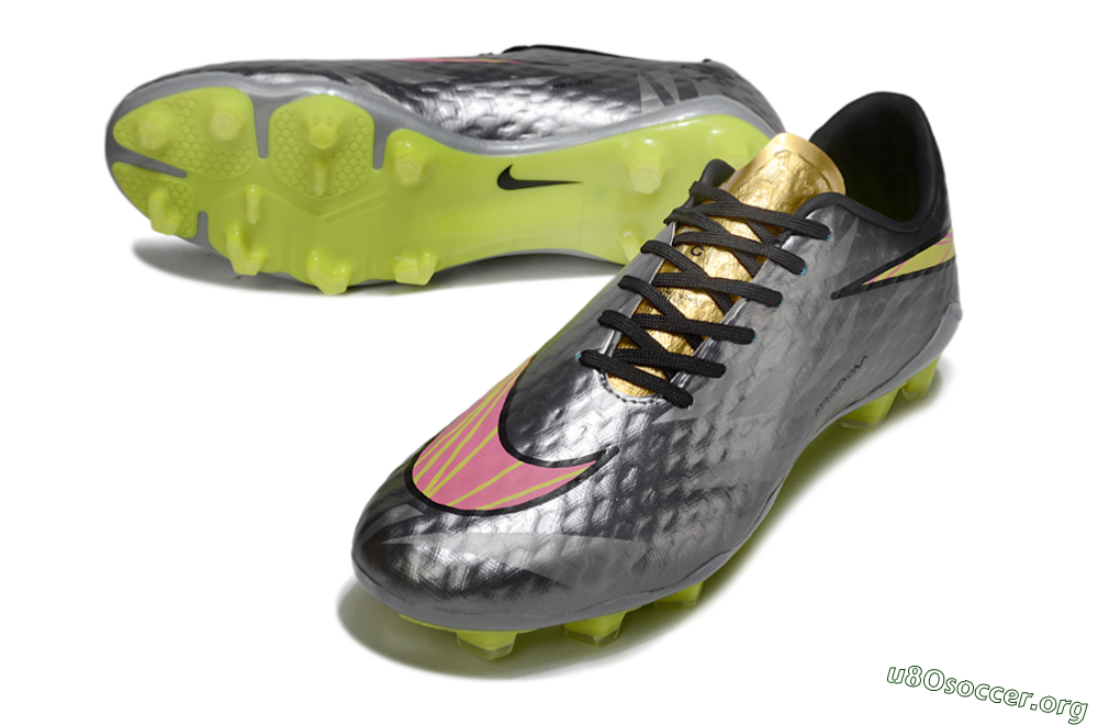 Nike Hypervenom Phantom FG Football Boots - Gray/Neon Yellow/Metallic Silver 0