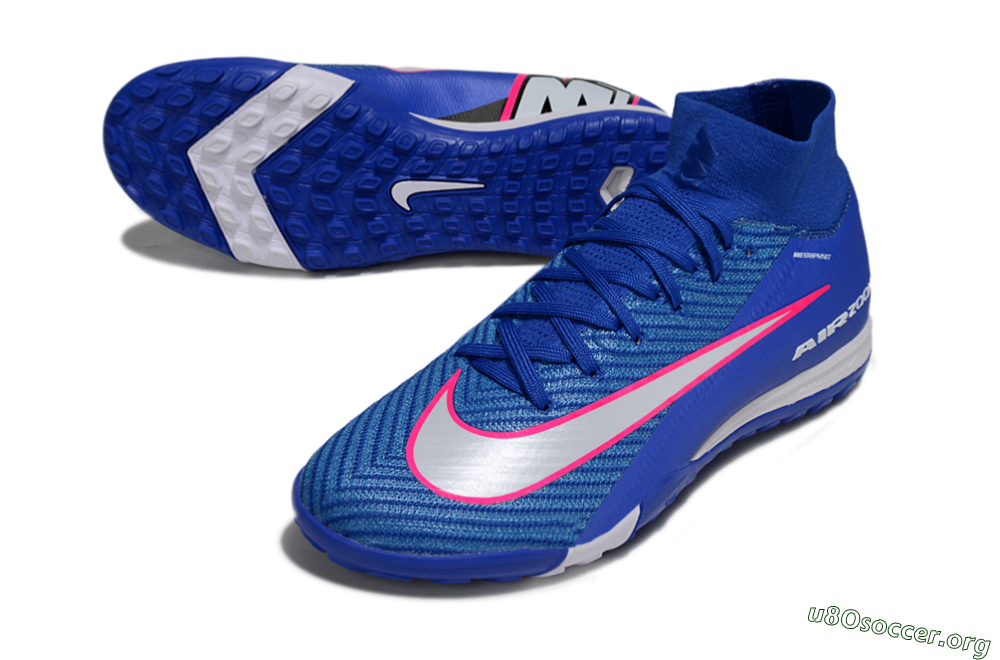 Nike Air Zoom Mercurial Superfly 10 Elite TF Football Shoes - Blue/Electric Blue/Neon Pink 0