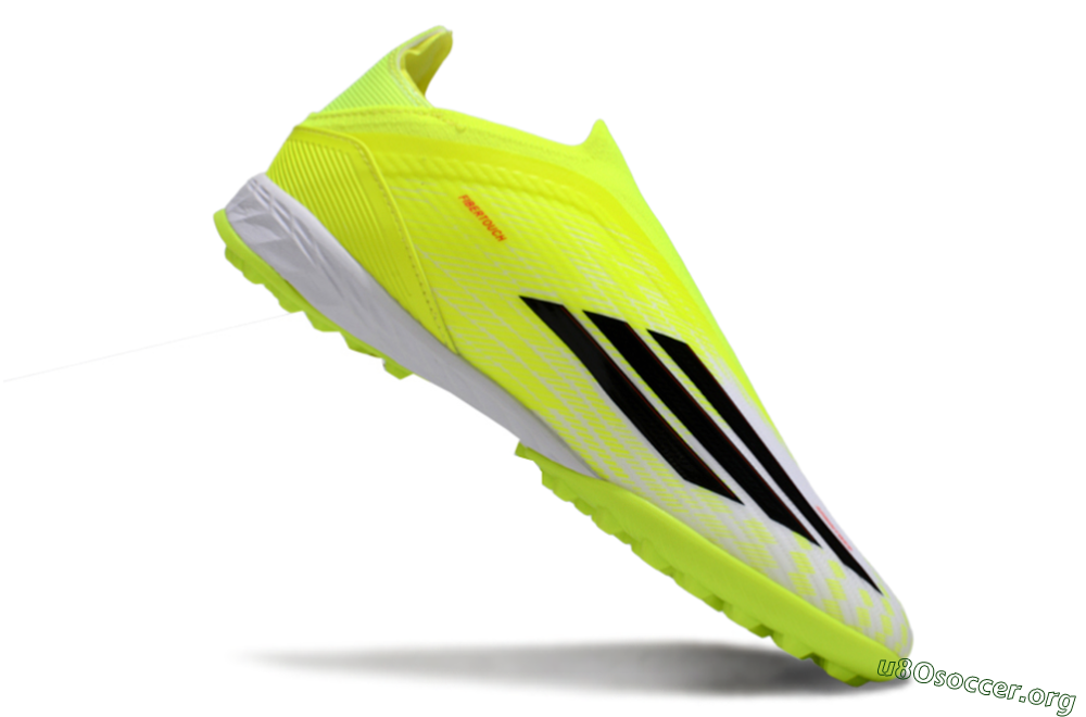 Adidas F50 Elite Laceless TF Football Shoes - Yellow/Neon Yellow/Crisp White 5