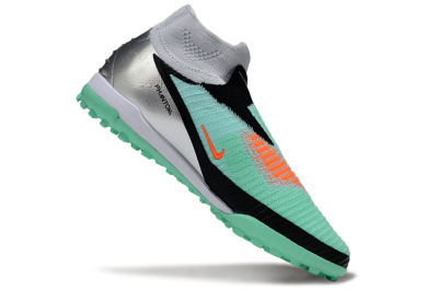 Nike Phantom 6 High Elite TF Football Shoes - Green/Aqua Mint/Neon Orange