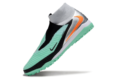 Nike Phantom 6 High Elite TF Football Shoes - Green/Aqua Mint/Neon Orange