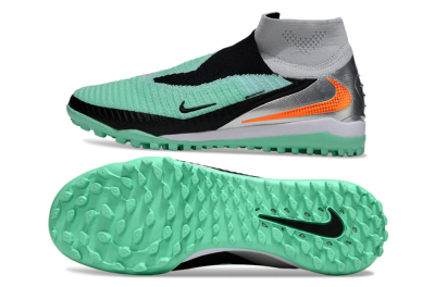 Nike Phantom 6 High Elite TF Football Shoes - Green/Aqua Mint/Neon Orange