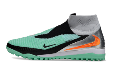 Nike Phantom 6 High Elite TF Football Shoes - Green/Aqua Mint/Neon Orange