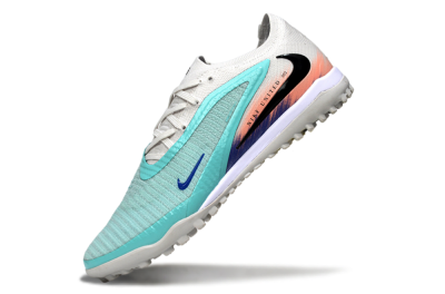 Nike Phantom 6 Low Elite TF Football Shoes - Aqua/Sky Blue/Coral Orange