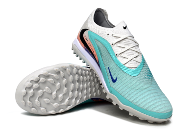 Nike Phantom 6 Low Elite TF Football Shoes - Aqua/Sky Blue/Coral Orange