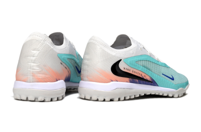 Nike Phantom 6 Low Elite TF Football Shoes - Aqua/Sky Blue/Coral Orange