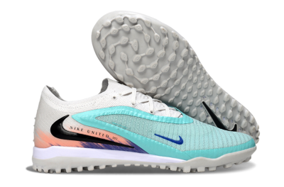 Nike Phantom 6 Low Elite TF Football Shoes - Aqua/Sky Blue/Coral Orange