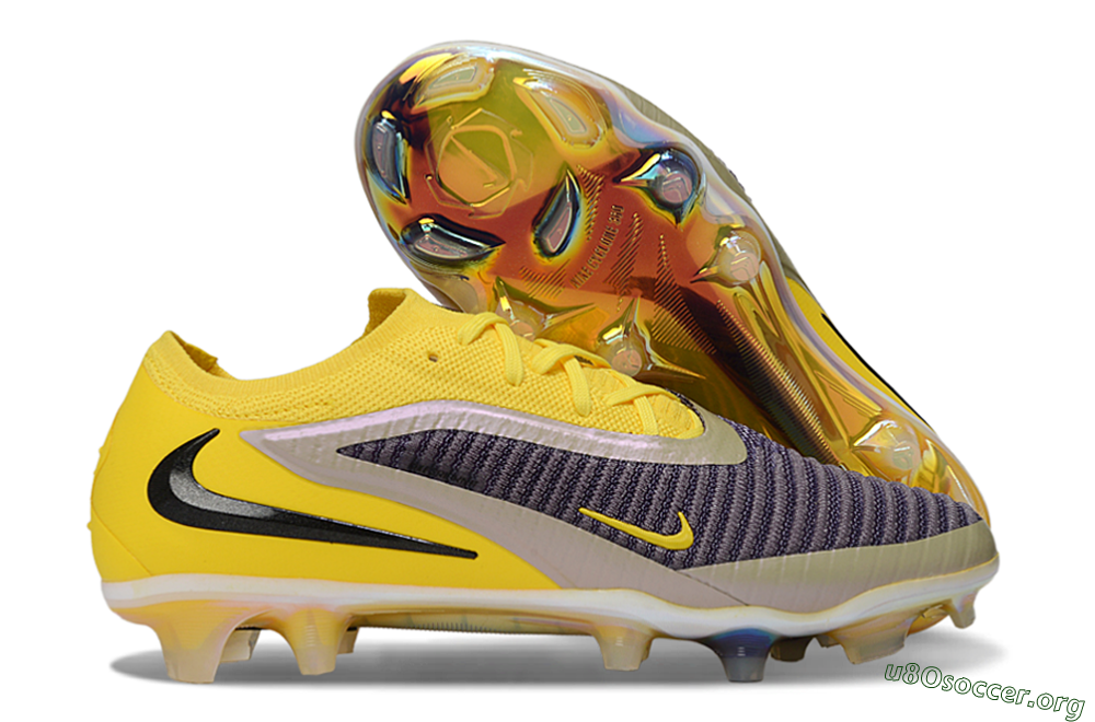 Nike Phantom 6 Low Elite FG Football Boots - Yellow/Ample Gold/Graphite Gray 2