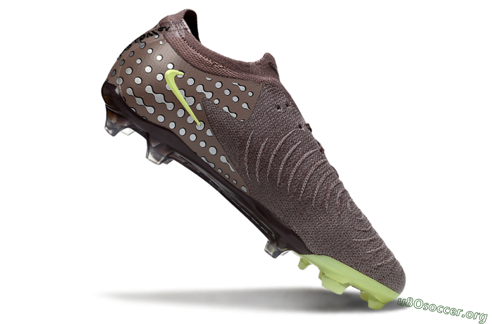 Nike Phantom GX 2 Elite FG Football Boots - Brown/Lime Green/Charcoal Gray 4