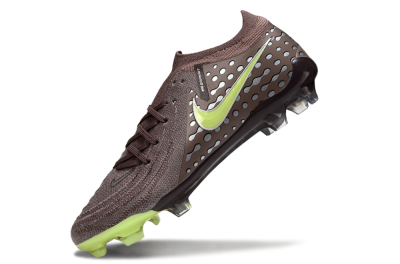 Nike Phantom GX 2 Elite FG Football Boots - Brown/Lime Green/Charcoal Gray