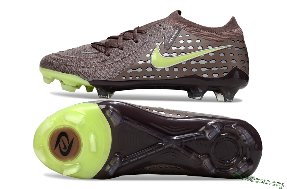Nike Phantom GX 2 Elite FG Football Boots - Brown/Lime Green/Charcoal Gray 1
