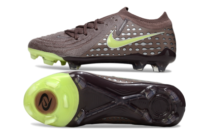 Nike Phantom GX 2 Elite FG Football Boots - Brown/Lime Green/Charcoal Gray