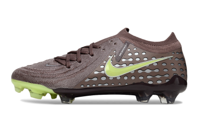 Nike Phantom GX 2 Elite FG Football Boots - Brown/Lime Green/Charcoal Gray