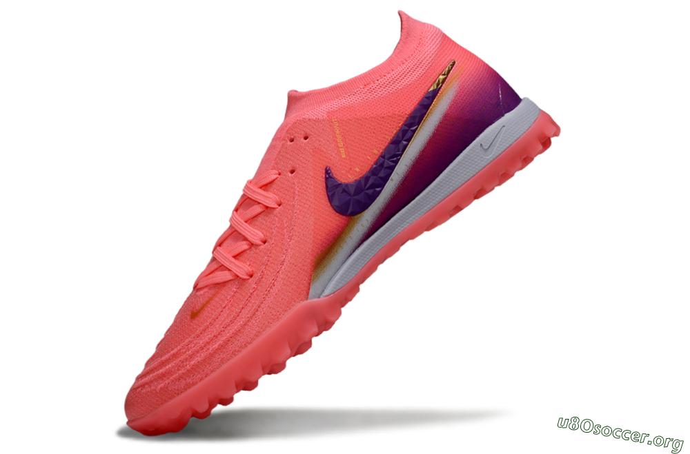 Nike Phantom GX 2 Elite TF Football Shoes - Pink/Vivid Coral/Deep Purple 5