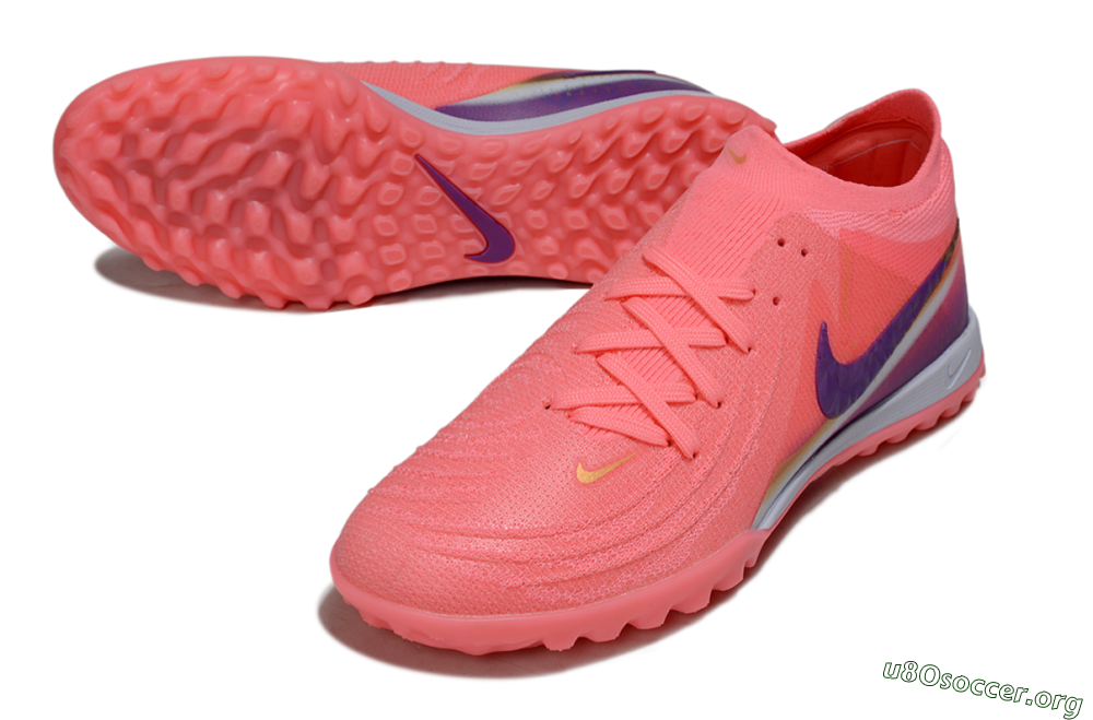 Nike Phantom GX 2 Elite TF Football Shoes - Pink/Vivid Coral/Deep Purple 0